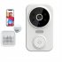 Wifi Smart Video Doorbell Camera Two way Intercom Infrared Night Vision Remote Control Home Security System White