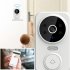 Wifi Smart Video Doorbell Camera Two way Intercom Infrared Night Vision Remote Control Home Security System White