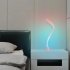 Wifi Snake shaped Table Lamp Rgb Colorful Dimming Bedside Lamp Decor Lights Compatible For Alexa US plug  color light stand