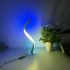 Wifi Snake shaped Table Lamp Rgb Colorful Dimming Bedside Lamp Decor Lights Compatible For Alexa US plug  color light stand