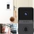 Wifi Video Doorbell Mini Wireless Home Security Protection Intercom Two way Audio Photo Recording Long Standby Doorbell Z20 gray