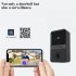 Wifi Video Doorbell Mini Wireless Home Security Protection Intercom Two way Audio Photo Recording Long Standby Doorbell Z20 black