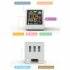 Wifi Weather Stations Wireless Lcd Digital 1 54 Inch Display Electronic Thermometer Hygrometer Sensor Clock Yellow