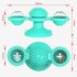 Windmill Cat Toy Interactive Turntable Massage Brush for Pet Kitty Scratching Tickle green