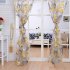Window Curtain Tulle with Yellow Floral Printing for Bedroom Living Room Balcony  1 4m wide   2 4m high Yellow yarn