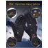 Windproof Sports Gloves Zippered Touch Screen Gloves Snowboard Skiing Climbing Cycling black M