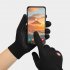 Windproof Winter Cycling Gloves Reflective Design Full Finger Breathable Biking Gloves Plush Lined Cold Weather Water Resistant Windproof Warm Anti Slip For Run
