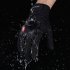 Windproof Winter Cycling Gloves Reflective Design Full Finger Breathable Biking Gloves Plush Lined Cold Weather Water Resistant Windproof Warm Anti Slip For Run