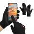 Windproof Winter Cycling Gloves Reflective Design Full Finger Breathable Biking Gloves Plush Lined Cold Weather Water Resistant Windproof Warm Anti Slip For Run