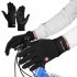 Windproof Winter Cycling Gloves Reflective Design Full Finger Breathable Biking Gloves Plush Lined Cold Weather Water Resistant Windproof Warm Anti Slip For Run
