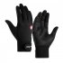 Windproof Winter Cycling Gloves Reflective Design Full Finger Breathable Biking Gloves Plush Lined Cold Weather Water Resistant Windproof Warm Anti Slip For Run