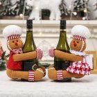 Wine Bottle Cover Hugger Holder Reusable Handmade Christmas Ornament For Xmas Tree Home Party Bar Hotel Restaurant (24x19cm) Men's A