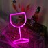Wine Glass Neon Signs  USB Or Battery Powered LED Goblet Neon Light  KTV Bar Festival Atmosphere Lamp  Bedroom Wall Decoration  Wedding Supplies Birthday Gifts 