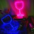Wine Glass Neon Signs  USB Or Battery Powered LED Goblet Neon Light  KTV Bar Festival Atmosphere Lamp  Bedroom Wall Decoration  Wedding Supplies Birthday Gifts 