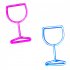 Wine Glass Neon Signs  USB Or Battery Powered LED Goblet Neon Light  KTV Bar Festival Atmosphere Lamp  Bedroom Wall Decoration  Wedding Supplies Birthday Gifts 