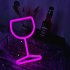 Wine Glass Neon Signs  USB Or Battery Powered LED Goblet Neon Light  KTV Bar Festival Atmosphere Lamp  Bedroom Wall Decoration  Wedding Supplies Birthday Gifts 