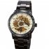 Winner Man Auto Mechanical Watch Multi Skeleton Dial Stainless Steel Watchband Wristwatch 7