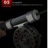 Winter Fishing Rod Combination Ice Fishing Rod with Metal Fishing Reel Outdoor Portable Spinning Casting Fishing Reel Tackle Set without guide ring