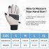 Winter Gloves Touch Screen Windproof Thickened Warm Gloves For Outdoor Driving Running Cycling Texting light grey L