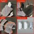 Winter Heated Socks For Men Women  Electric 3 Modes Adjustable Heated Socks  Battery Heated Socks For Skiing Cycling Camping Skating Fishing Hiking grey 4000 mA