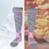 Winter Heated Socks For Men Women  Electric 3 Modes Adjustable Heated Socks  Battery Heated Socks For Skiing Cycling Camping Skating Fishing Hiking grey 4000 mA
