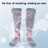 Winter Heated Socks For Men Women  Electric 3 Modes Adjustable Heated Socks  Battery Heated Socks For Skiing Cycling Camping Skating Fishing Hiking grey 4000 mA