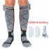 Winter Heated Socks For Men Women  Electric 3 Modes Adjustable Heated Socks  Battery Heated Socks For Skiing Cycling Camping Skating Fishing Hiking grey 4000 mA