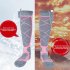 Winter Heated Socks For Men Women  Electric 3 Modes Adjustable Heated Socks  Battery Heated Socks For Skiing Cycling Camping Skating Fishing Hiking grey 4000 mA