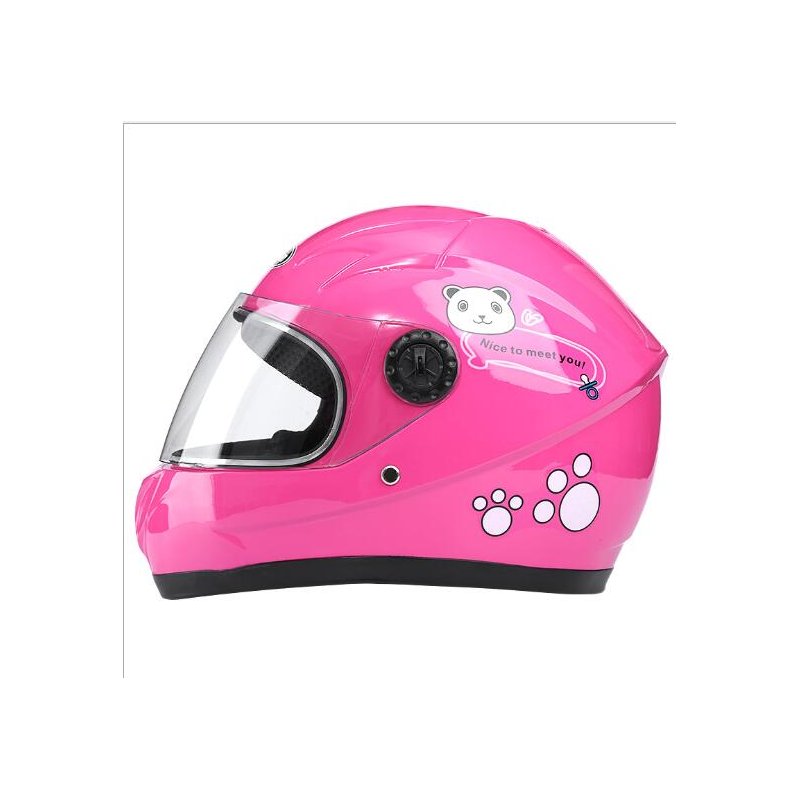 Winter Motorcycle Riding Helmet Electric Bike Helmet Children Outdoor Safety helmet Pink