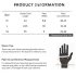 Winter Outdoors Sports Gloves for Women and Men Touch Screen Waterprood Windproof Warm Simier Gloves black M
