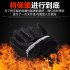 Winter Riding Gloves for Men Touch Screen Warm Windprood Thicken Simier Cotton Gloves black M