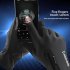 Winter Ski Cycling Gloves For Men Women Full Finger Waterproof Fleece Lined Thickened Warm Touch screen Zipper Gloves DB03 linen grey S