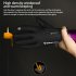Winter Ski Cycling Gloves For Men Women Full Finger Waterproof Fleece Lined Thickened Warm Touch screen Zipper Gloves DB03 linen grey S
