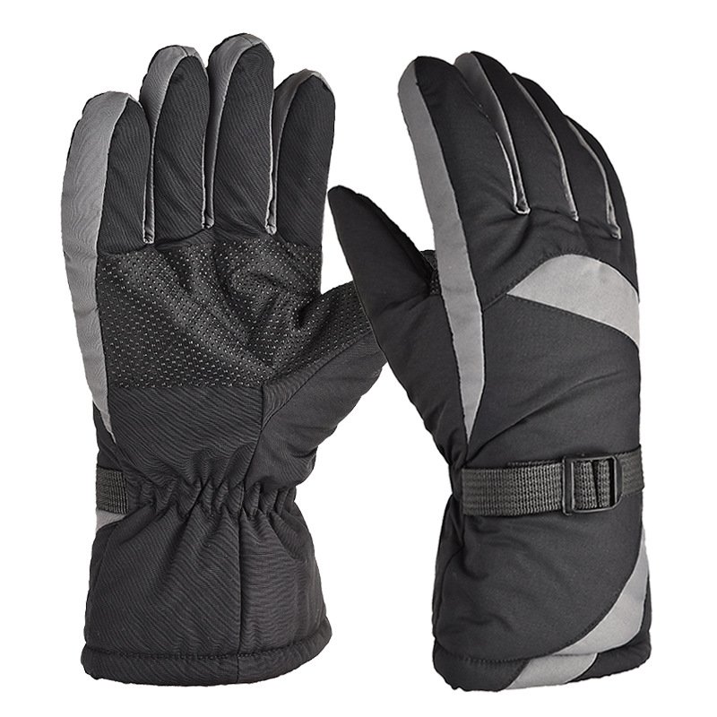 Winter Ski Gloves Snow Outdoor Sport Women Men Waterproof Warm Snowmobile Motorcycle Snowboard Ski Gloves gray_One size