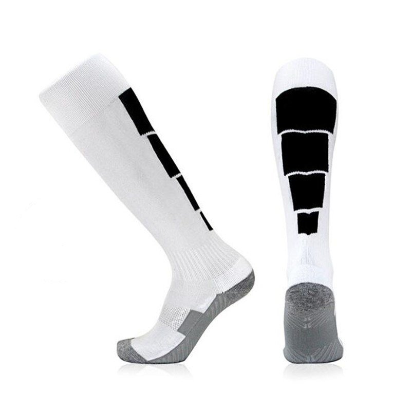Winter Sports Long Socks Thermal Ski Snowboard Stretch Sleeve Skiing Hiking Sports Socks White black_One size