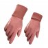 Winter Suede Warm Gloves For Men Women Thermal Thickened Full Finger Gloves For Outdoor Sports Cycling Women Pink One size