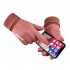 Winter Suede Warm Gloves For Men Women Thermal Thickened Full Finger Gloves For Outdoor Sports Cycling Men navy blue One size