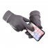 Winter Suede Warm Gloves For Men Women Thermal Thickened Full Finger Gloves For Outdoor Sports Cycling Men navy blue One size