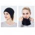 Winter USB Heated Hat Knitted Acrylic Fibres Hats Neck Warmer For Winter Warm Soft Rechargeable Winter Hats Outdoor Sports Heated Cap For Women Men Grown ups Kh