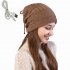 Winter USB Heated Hat Knitted Acrylic Fibres Hats Neck Warmer For Winter Warm Soft Rechargeable Winter Hats Outdoor Sports Heated Cap For Women Men Grown ups Kh