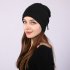 Winter USB Heated Hat Knitted Acrylic Fibres Hats Neck Warmer For Winter Warm Soft Rechargeable Winter Hats Outdoor Sports Heated Cap For Women Men Grown ups bl