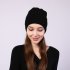 Winter USB Heated Hat Knitted Acrylic Fibres Hats Neck Warmer For Winter Warm Soft Rechargeable Winter Hats Outdoor Sports Heated Cap For Women Men Grown ups bl