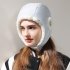 Winter Warm Bomber Hats Outdoor Windproof Waterproof Ear Protective Skiing Riding Soft Earflap Cap Black
