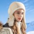 Winter Warm Bomber Hats Outdoor Windproof Waterproof Ear Protective Skiing Riding Soft Earflap Cap Grey