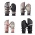 Winter Warm Motorcycle Gloves Ski Cycling Touch Screen Adjustable Wrist Strap Sports Travel Camping Gloves black