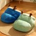 Winter Warm Plush Cozy Nest Slippers Shape Thickened Sleeping Cushion Mat For Small Medium Cats Dogs gray brown bear M  50 x 35 x 30cm 