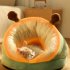 Winter Warm Plush Cozy Nest Slippers Shape Thickened Sleeping Cushion Mat For Small Medium Cats Dogs Avocado Green M  50 x 35 x 30cm 