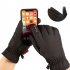 Winter Waterproof neoprene   Fleece Gloves Full Finger Warm Touch Screen Outdoor Sports Ski Riding Bike Gloves Curved finger black