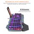Wire Control Game Keyboard Mouse Combo Backlit Gaming Keyboard Ergonomic 3200 Dpi Optical Mouse Black Suit