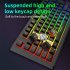 Wire Control Gaming Keyboard Y200 RGB Colorful Backlight 87 key Usb Keyboard For Laptop Desktop Pc Computer black